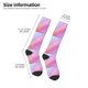 thumbnail image 2 of Fotbe Fun Rainbow Pink Calcetas Divertidas Estampadas para Hombre y Mujer, Calcetas de Algodón hasta la Rodilla para Caminar, Correr, Enfermería y Embarazo, 2 of 6
