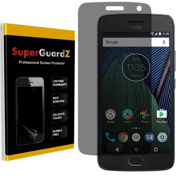 For Motorola Moto G5 Plus / Moto G Plus 5th Gen - SuperGuardZ Privacy Anti-Spy Screen Protector, Anti-Scratch, Anti-Bubble, Anti-Fingerprint