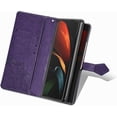 thumbnail image 4 of Samsung Galaxy Z Fold3 5G Mandala Wallet Case,Slim 3D Flip Leather Magnetic Closure with Credit Card Holder & Hand Strap Flip Folio Closure Phone Case for Samsung Galaxy Z Fold3 5G MTL Purple, 4 of 13