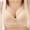 Beige, variant on Wireless Bras for Women No Underwire Comfort Seamless Bra Push Up Support Full Coverage Bra V Neck Padded Bralette Beige XXXL