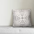 thumbnail image 2 of Creative Products Grey Medallion 18x18 Spun Poly Pillow, 2 of 2
