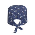 thumbnail image 2 of Gaeub Squirrel Flower Print Cleaning Working Cap,Unisex Scrub Cap Nurse Hat,No-Slip Scrub Cap for Men & Women, 2 of 7