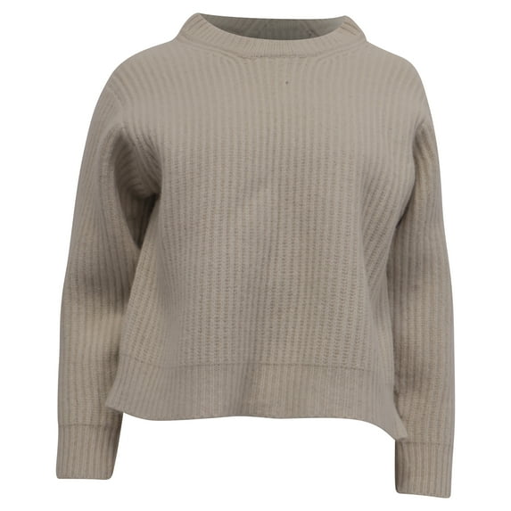 Pre-Owned Acne Studios Rib Knit Sweater in Ecru Wool