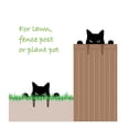thumbnail image 2 of Estatua de gato de jardín de decoración artística de patio de metal, decoración de estatua de gato negro, adornos de jardín al aire libre, decoración de silueta, regalos de gato, 2 of 5