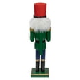 thumbnail image 5 of Northlight 14" Green and Red Traditional Standing Drummer Christmas Nutcracker, 5 of 5