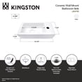 thumbnail image 4 of Kingston Brass LB1473R Dibrach 14-3/4 Inch Rectangle Wall Mount Ceramic Bathroom Sink in White, 4 of 4