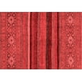 thumbnail image 1 of Ahgly Company Machine Washable Indoor Rectangle Abstract Red Modern Area Rugs, 7' x 9', 1 of 4