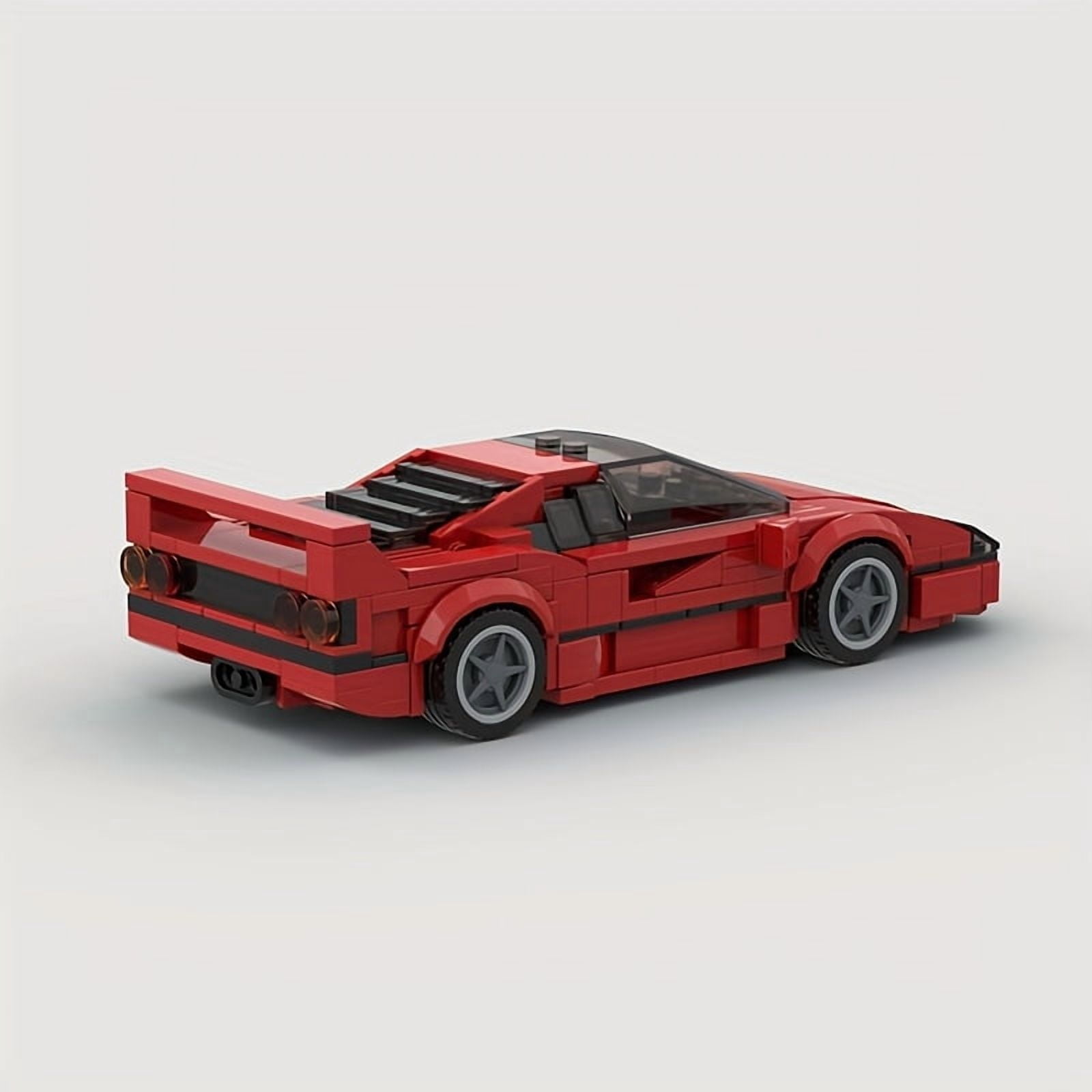 372pcs MOC Red Racing Car Model Set – DIY Collectible Building Kit for Adults, Perfect for Tech Lovers, Display Craft or Gift for Birthday, Christmas & Enthusiasts,Red