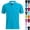 #01 Blue, variant on Men's Cotton Linen Short Sleeve Polo Shirts Casual Lightweight Button Henley Tops Breathable Summer Shirts for Beach Vacation ,L,Blue