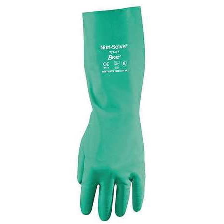 Showa Best 727-11 Nitrile Chemical Resistant Gloves, (Best Work Gloves 2019)