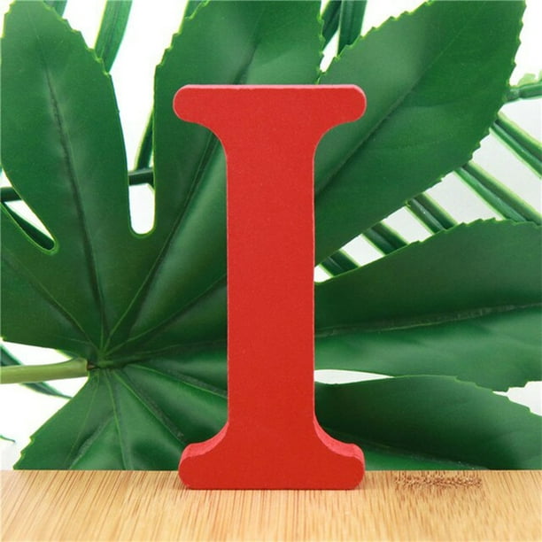 Home Decor Wooden English Alphanumeric Ornaments Wooden Crafts Diy