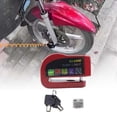 thumbnail image 2 of Cerradura de freno de disco con alarma para cicleta, candados universales duraderos antipérdida para cicleta, bloqueo de disco de rueda de seg Rojo, 2 of 7