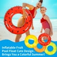 thumbnail image 2 of FiGoal 4 Pack Summer Swimming Float Swimming Pool Ring Toys Outdoor Water Activities, 2 of 7