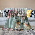 thumbnail image 2 of JEUXUS Flannel Blanket for All Seasons Lightweight Blanket 40x50in, 2 of 6
