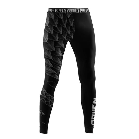 Raven Fightwear Men's Power Pangolin Spats MMA BJJ Black