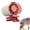 Red, variant on 360° rotating portable wind fan, portable wind speed, rotating wind fan, can be used in the office/waist/up, suitable for overseas travel. (White 1PCS)