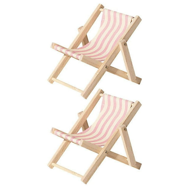 2pcs Beach Chair Phone Holder Desktop Stand Durable Cellphone Bracket for Stable Support Unique Decorative Design Friends