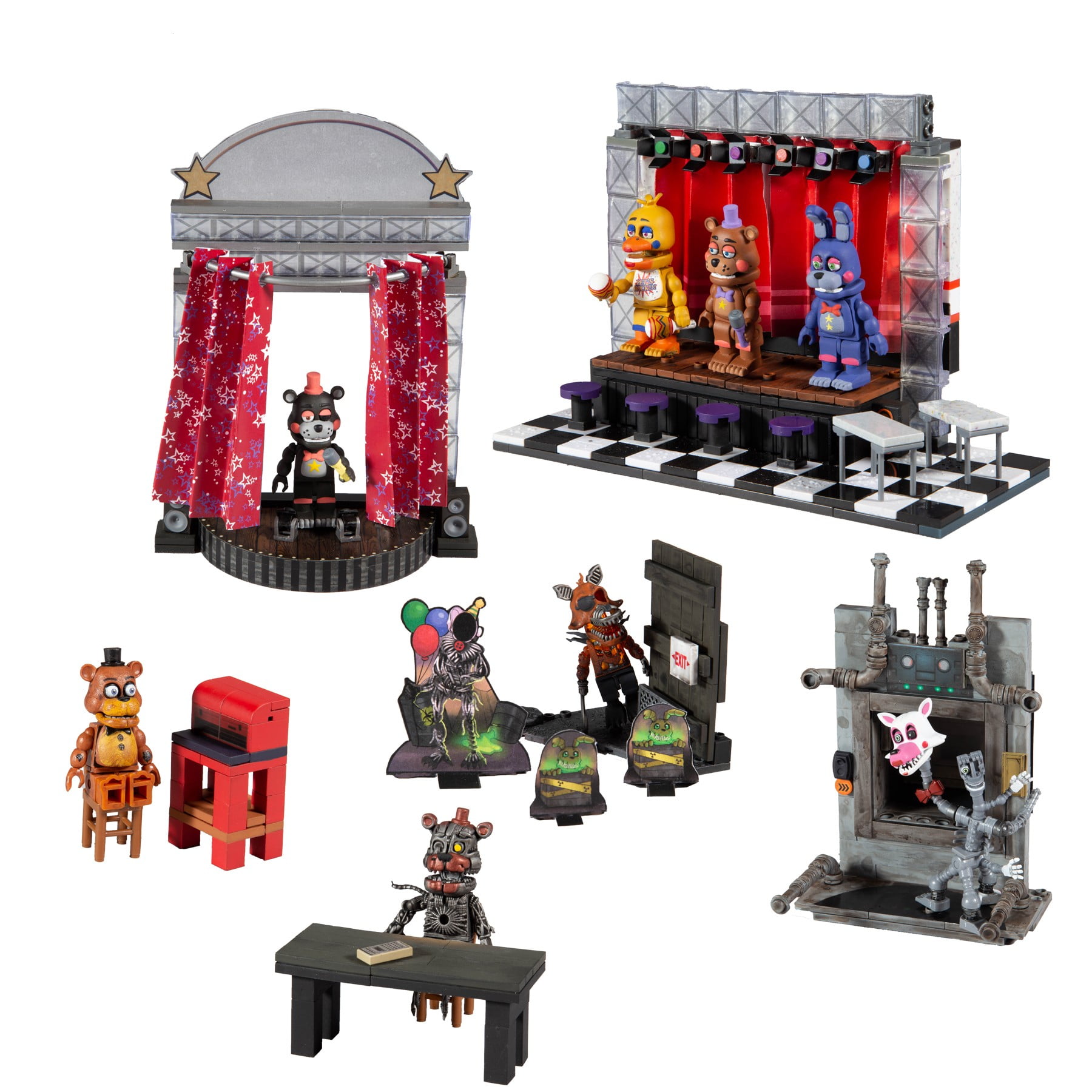 Five Nights At Freddy’s Micro Construction Lot Office Party Clock 2018 FNAF LEGO 