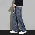 thumbnail image 4 of Pantalones holgados de verano para hombre, pantalones casuales de hip hop, pantalones anchos, rectos, finos, estilo hippie, ropa de calle, tendencia de diseñador de alta calidad, 4 of 5