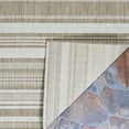 thumbnail image 2 of Couristan 2.25' x 11.75' Brown Striped Rectangular Area Runner, 2 of 6