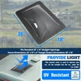 thumbnail image 3 of Kojem 26" x 18" Tinted RV Skylight Cover for Travel Trailer RV Camper Truck # 12080, 3 of 12