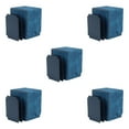 thumbnail image 2 of Dalazy Leather Deck Case 100+ Sleeved Cards Cards for Business blue 5Set, 2 of 6