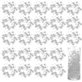 thumbnail image 1 of uxcell 30pcs Artificial Pearl String for Floating Candle, 4.4 Ft Beads Pearl, Silver, 1 of 6