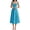 blue, variant on QJUHUNG Women Y2k Square Neck Bustier Midi Dress Vintage Low Cut Split Long Corset Dress Spaghetti Strap Going Out Sundress