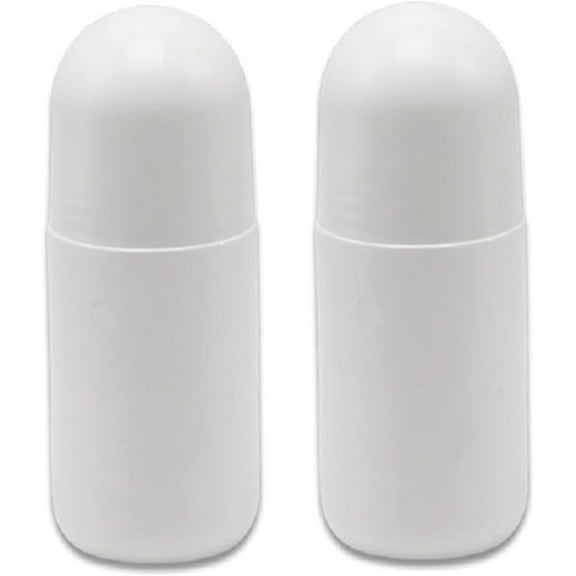 YEHOOM  Roll on Bottles, 2PCS 50ml Refillable Empty Rollerball Bottles, Leak-Proof Plastic Roller Ball Container, Sunscreen Roller Applicator, Portable DIY Roller Bottles for Essential Oil Balms