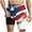 #1Independence Day printed_Wine, variant on Clean Swim Trunks for Men Usa 4Th Of July Patriotic Board Shorts American Flag Star Pattern Sweatpants Quick Dry Board Shorts With Zip Pockets Bathing Suits Beach Swimwear