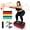 Red, variant on Fitness Stepper Vibration Platform Machine, 10-Speed Adjustable Full Body Shaker Workout Board for Home Gym, Weight Loss & Toning