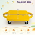 thumbnail image 2 of Demifill 4-Pack Kids Sitting Scooter Board with Handles and Rolling Casters, Sitting Scooter Board for Kids, Gym Indoor Outdoor Activities Play Equipment, Multi-color, 2 of 4