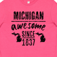 thumbnail image 4 of Inktastic Michigan Awesome Since 1837 Youth T-Shirt, 4 of 5