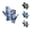 001-Light Blue, variant on VOUZZA Fishing Gloves Camouflage Ice Silk Half Finger Non Wear Resistant Cooling Sport Mit