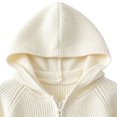 thumbnail image 5 of Agkizg Baby Girls Hooded Raglan Jacket Zip Up Cute Winter Coat with Pockets Solid Color Warm Casual Outerwear for Toddler, 5 of 5