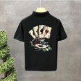 thumbnail image 2 of Camiseta con cuello y estampado de estilo gótico Y2k para hombre, estilo grunge, polos con dibujos, manga corta y estilo elegante, 2 of 5