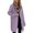 Purple, variant on VEKDONE Long Hoodies for Women Full Zip Up Hoodie Jackets Oversized Loose Fit Sweatshirt Coats Hooded Sweatshirts Fall/Winter Thin Fleece Coat