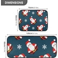 thumbnail image 3 of SKYSONIC Santa Claus 2 Pieces Kitchen Rug Cushioned Anti-Fatigue Kitchen Rugs Set for Home Office Laundry,19.7" x 27.6"+19.7" x 47.2", 3 of 7