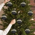 thumbnail image 3 of 12 Pcs Velvet Christmas Ball Ornaments Set, Flocked Shatterproof Xmas Tree Decorations with Glitter for Holiday Home Wedding Party Decor, 3 of 4