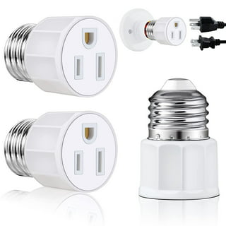 2 in 1 E27 Lamp Socket Splitter Adapter Light Double Y Bulb Base Stand  Holder 2x