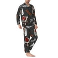 thumbnail image 3 of Bingfone Men'S Pajama Set 2 Piece Loungewear Pjs, Long Sleeve With Pajama Pants-Japanese Sushi Hashi, 3 of 9