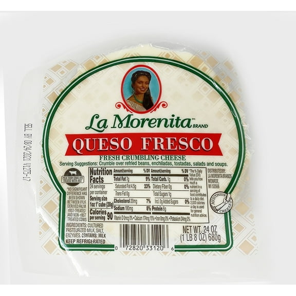La Morenita Queso Fresco Fresh Crumbling Cheese, 24 oz