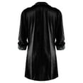 thumbnail image 5 of Veste Longue en Velours Rétro pour Femmes, Patchwork en Velours, Bord Imprimé, Manches Longues, Décontractée, 5 of 5