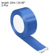 thumbnail image 2 of Unique Bargains 1.5 Inch Wide 24 Yards Satin Ribbon, 2 Pack Double Face Solid Crafts Roll for Party Home DIY Wrapping Decoration, Light Blue, 2 of 6