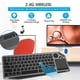 thumbnail image 3 of Teclado toque táctil inalámbrico Con touchpad multimedia hotkey 7 color retroiluminaciónificación 2.4g dual modo teclado de tv para tableta portátil, 3 of 7