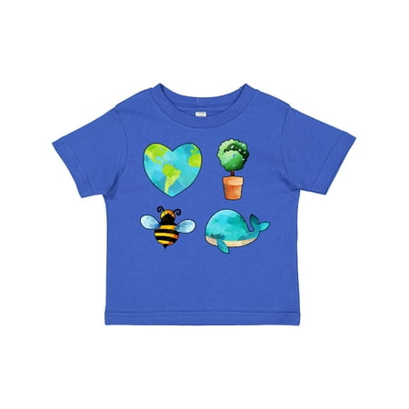 

Inktastic Earth Day Plant a Tree Save the Bees Save the Seas Love Your Mother Gift Toddler Boy or Toddler Girl T-Shirt