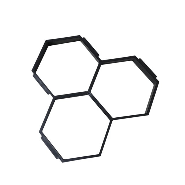 S SERENABLE DIY Walk Path Maker Decorative Concrete Mould and Form for Lawn Yard Outdoor Hexagon