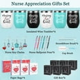 thumbnail image 7 of Gingprous Nurse Gifts, Nurse Week Gifts, Nursing is a Work of Heart 6 Pack 12 oz Insulated Wine Tumbler, Nurse Gifts Bulk with Key Chain Paper Bags, Appreciation Graduation Retirement Gifts for RN Nur, 7 of 7