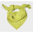 thumbnail image 3 of Bimba Yellow Ogee Ikat Pure Silk Printed Head Bandanas Summer Neck Wrap Scarf 40 x 40 Inches, 3 of 6