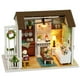 thumbnail image 1 of Kit de Casa en Miniatura BRILLAR Cabaña de Madera DIY Regalos para Niños Decoración del Hogar Rojo Verde, 1 of 5